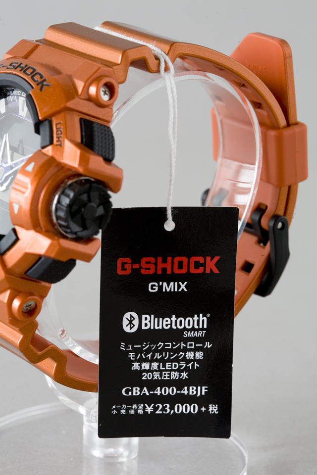 CASIO：カシオのG-SHOCK：ジーショックのBluetooth：ブルートゥース対応、G'MIX：ジーミックス「GBA-400-4BJF」-03