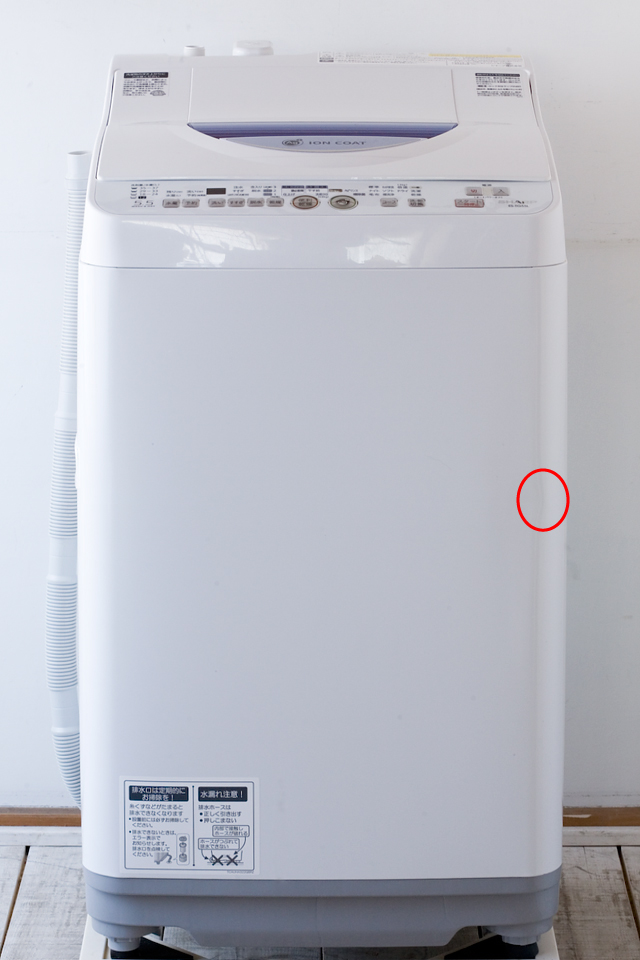 SHARP：シャープのタテ型洗濯乾燥機「ES-TG55L」-03a
