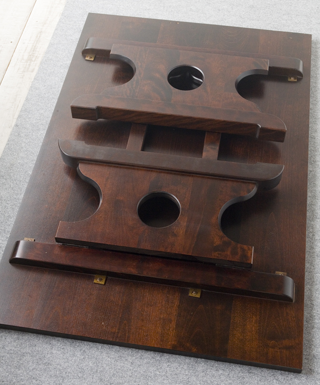 北海道民芸家具の座卓(折りたたみ式)「HM410」-14