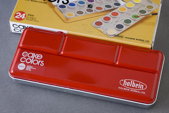 holbein：ホルベインのcake colors：ケーキ・カラー「ARTISTS' WATER COLORS：固形水彩絵の具24色セット」-04