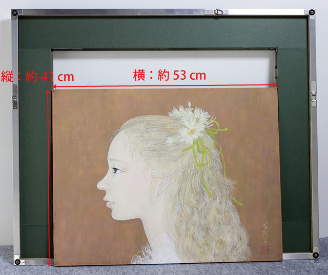 日本画家｜皆川千恵子の「白い花」-06a
