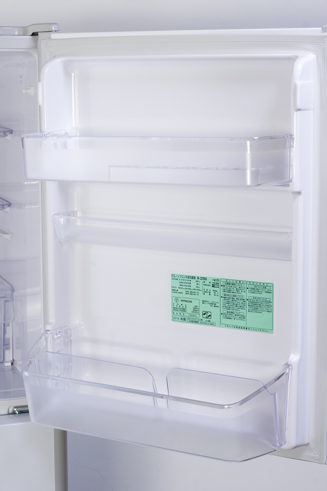 HITACHI：日立のコンパクト3ドア冷蔵庫「R-27DS」-04